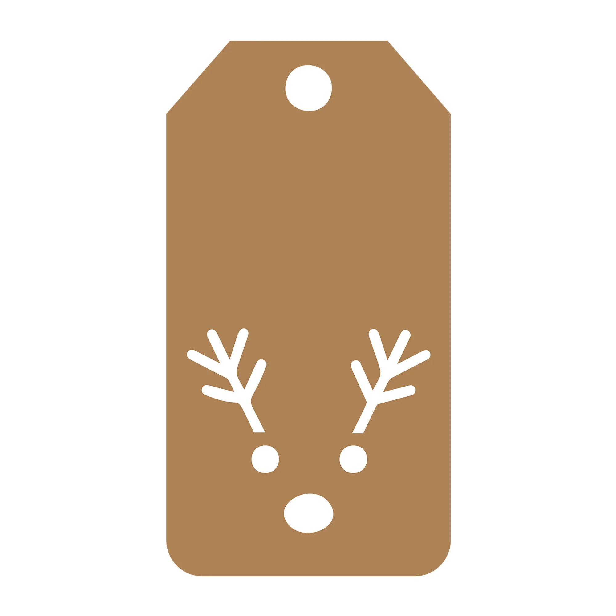 Reindeer Gift Tag SVG