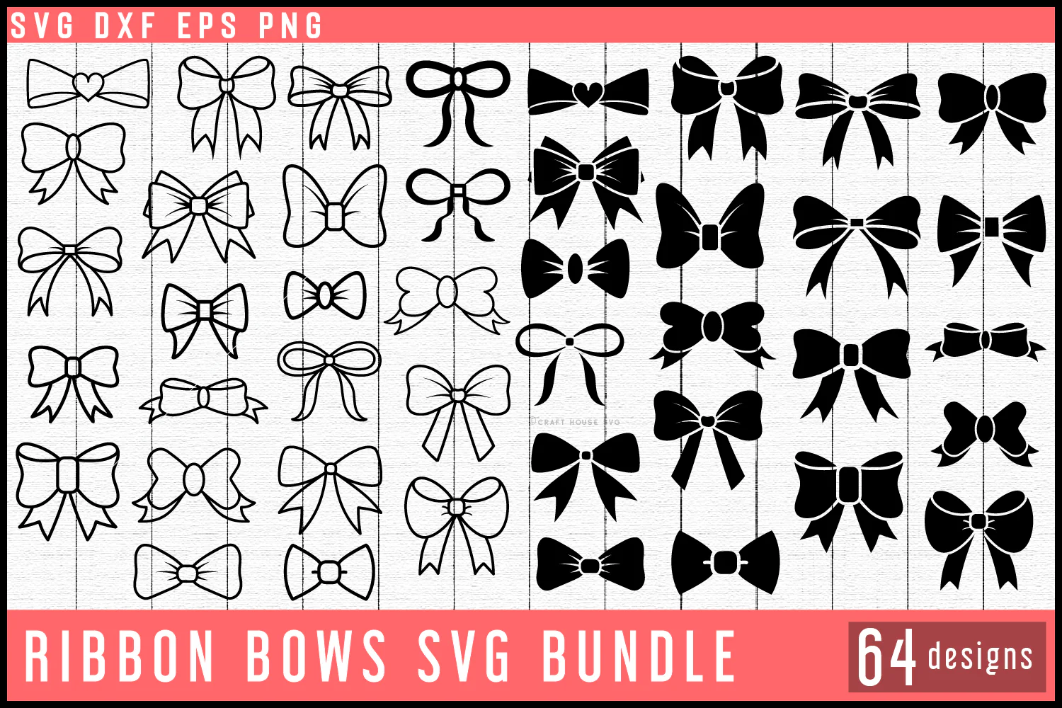 Ribbon Bows SVG Bundle - Image 2