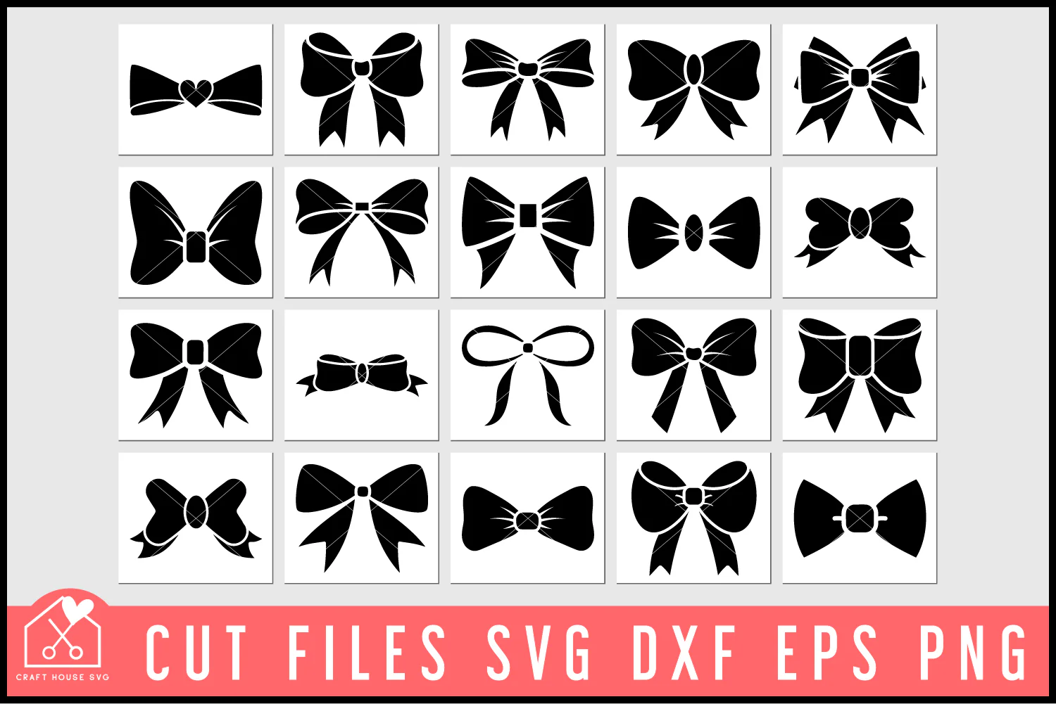Ribbon Bows SVG Bundle - Image 3