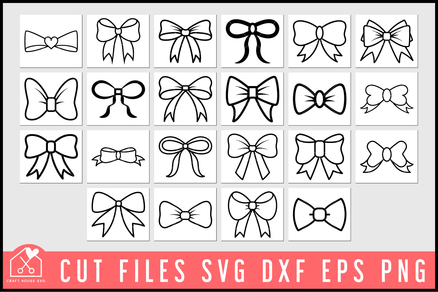 Ribbon Bows SVG Bundle - Image 4