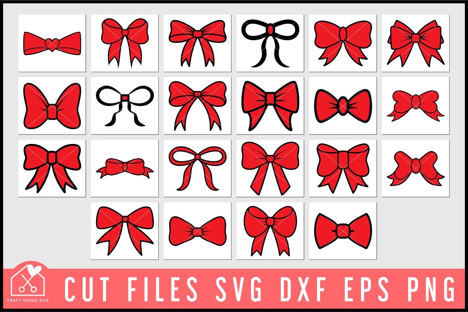 Ribbon Bows SVG Bundle - Image 5