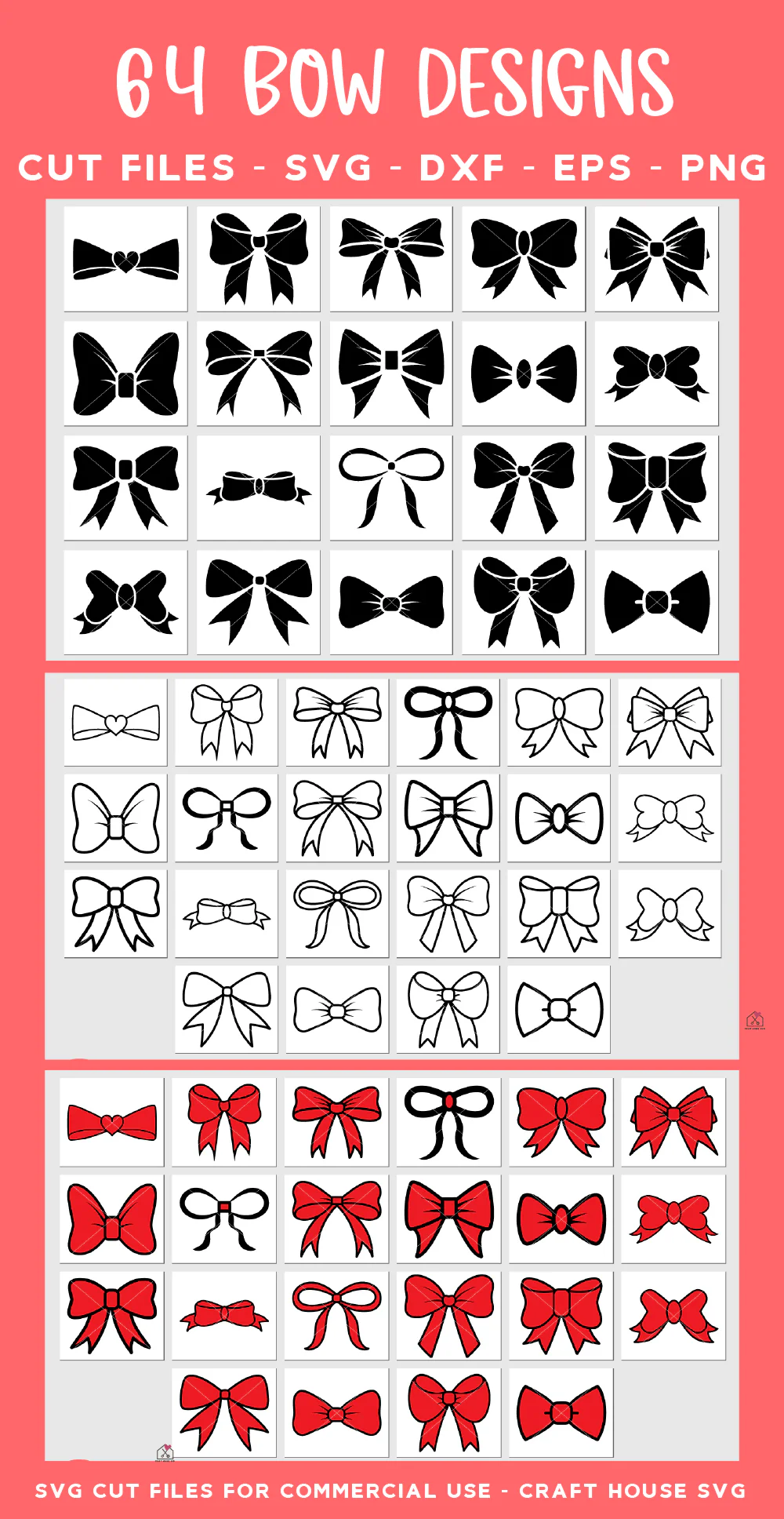 Ribbon Bows SVG Bundle - Image 6