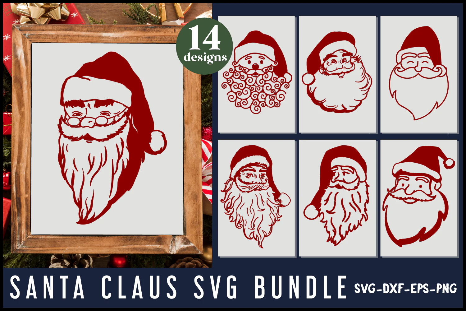 Vintage Santa Claus SVG Bundle - Image 2