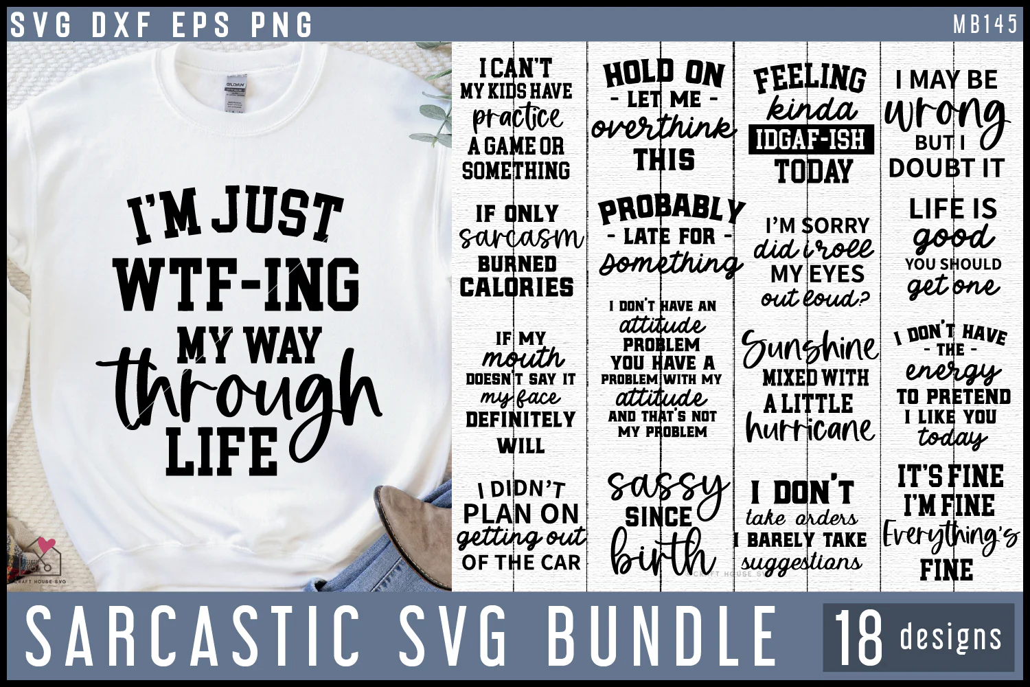 Sarcastic Quotes SVG Bundle - Image 2
