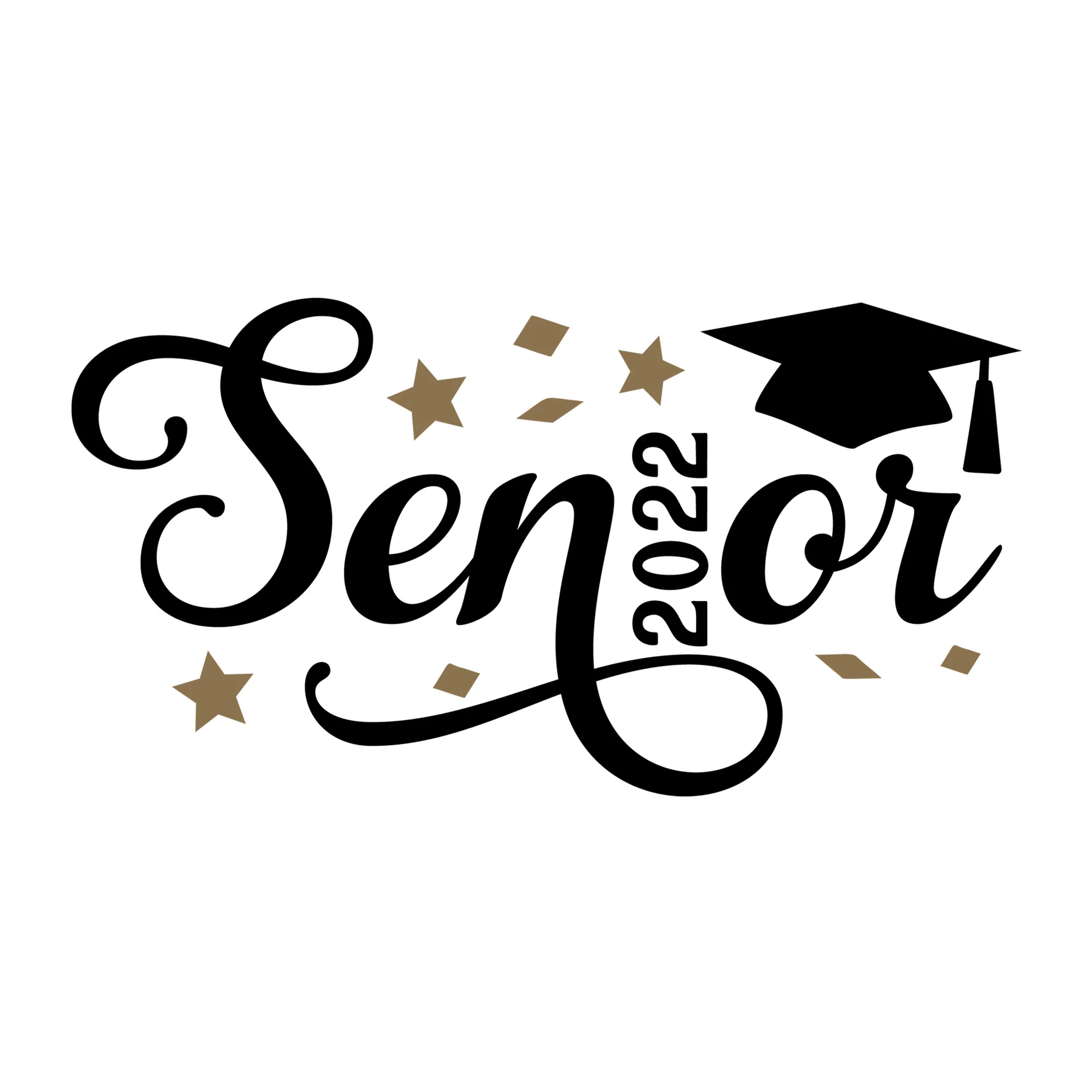 Senior Cursive 2022 SVG