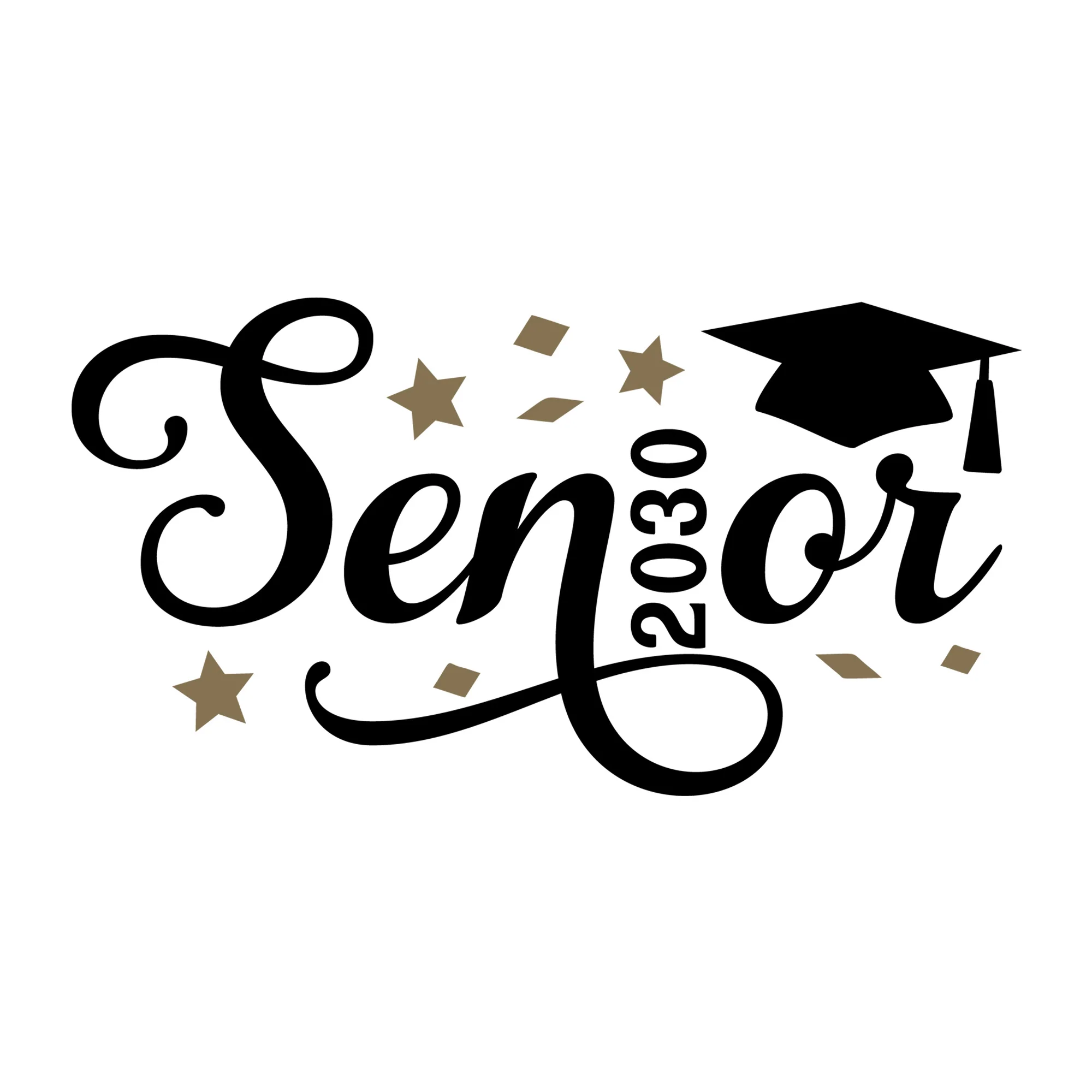 Senior Cursive 2030 SVG