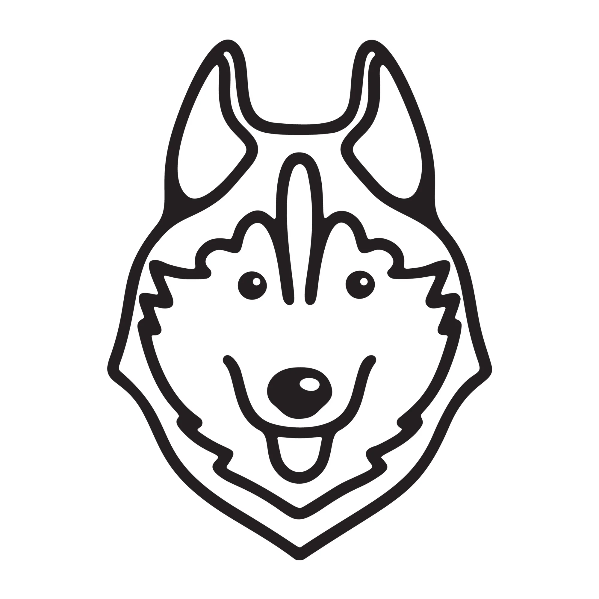 Siberian Husky SVG