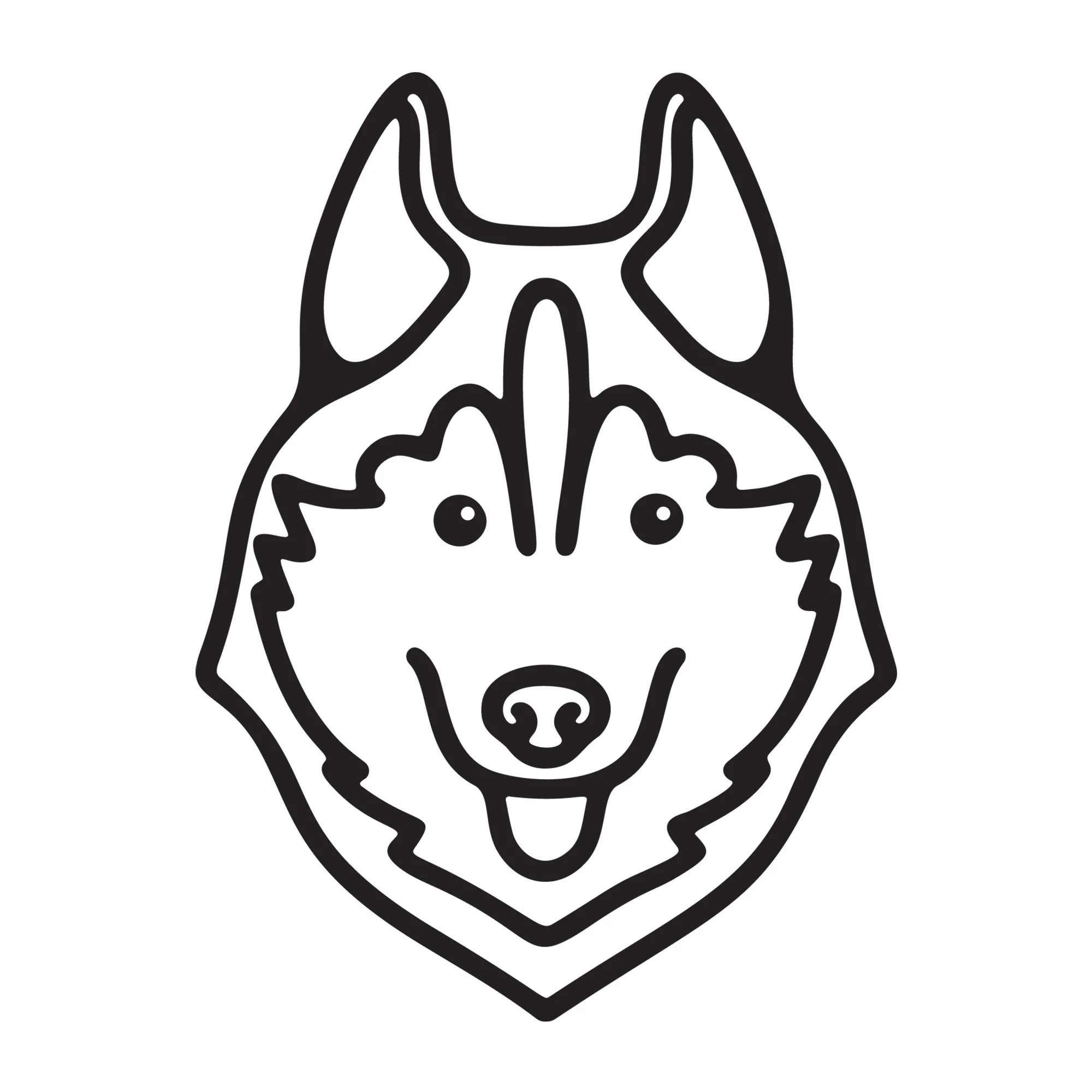 Siberian Husky SVG