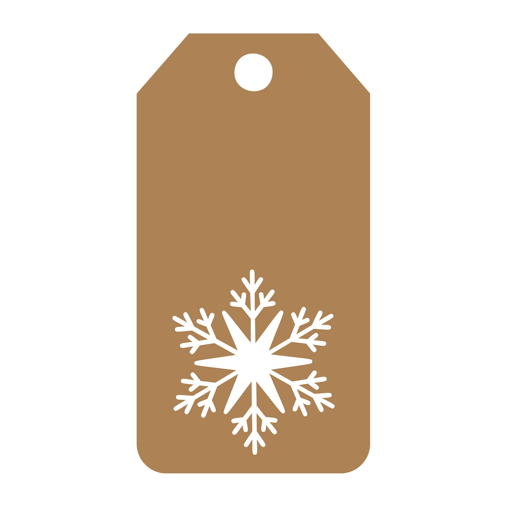 Snowflake Gift Tag SVG