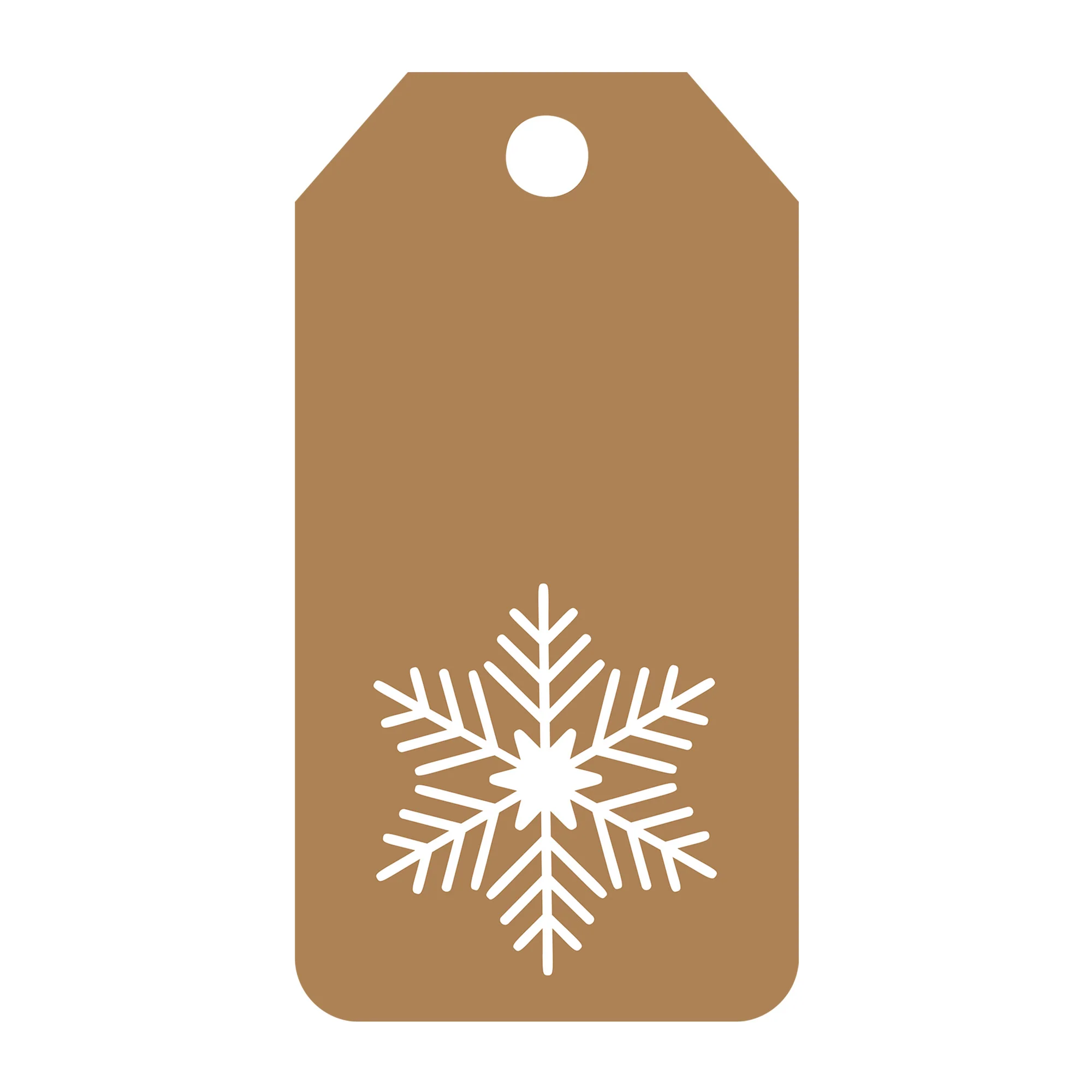 Snowflake Gift Tag SVG
