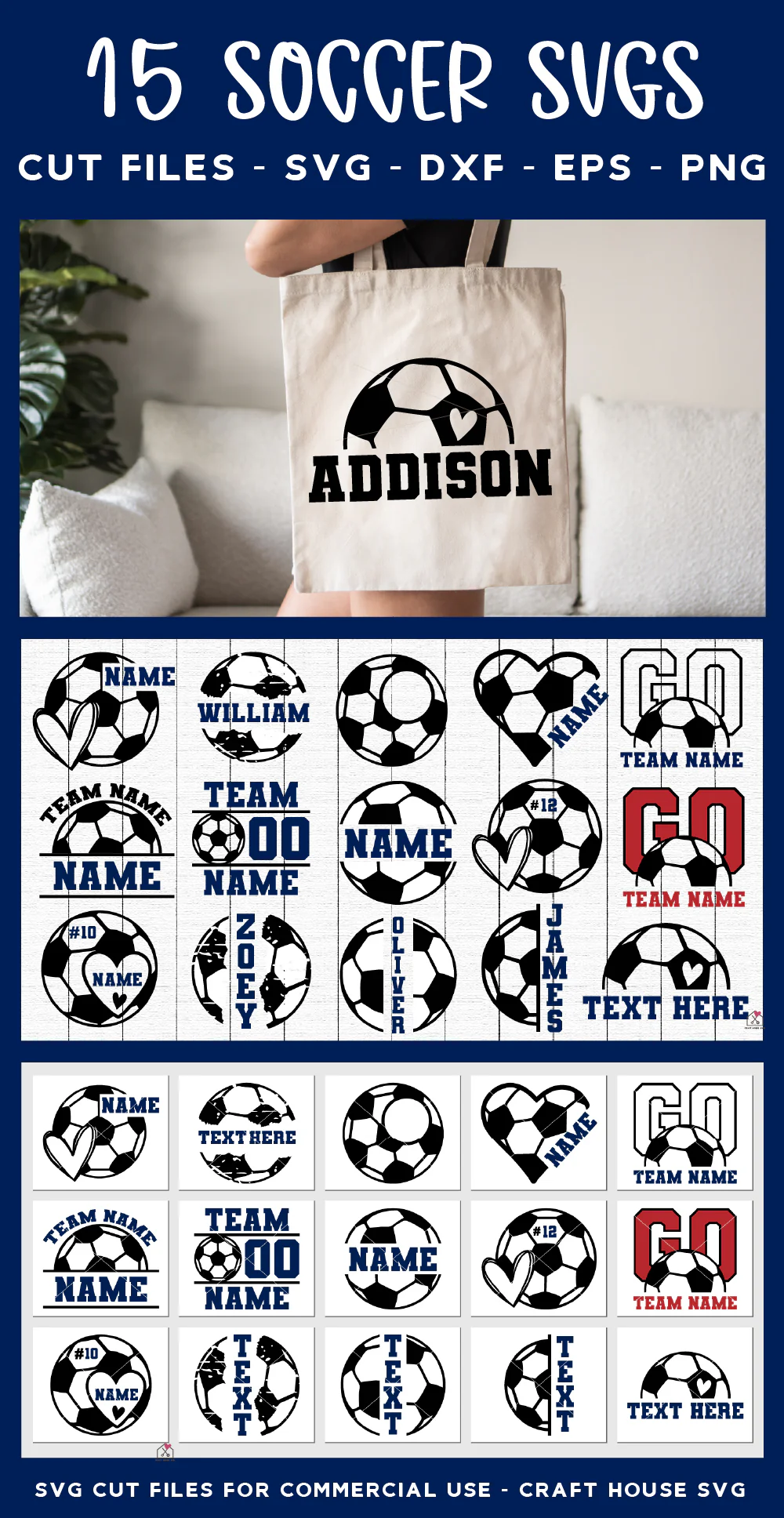 Soccer Name Monogram SVG Bundle - Image 4
