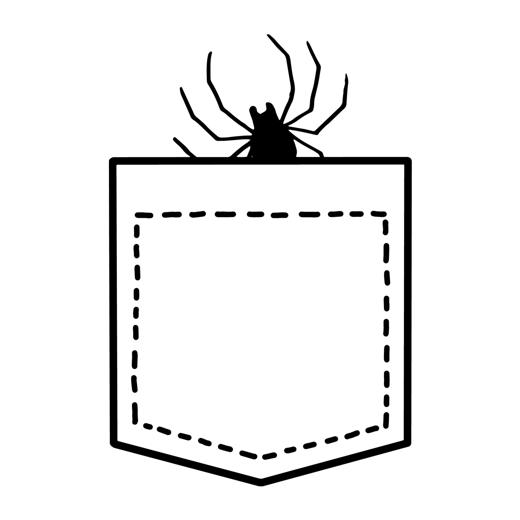 Spider in a pocket SVG