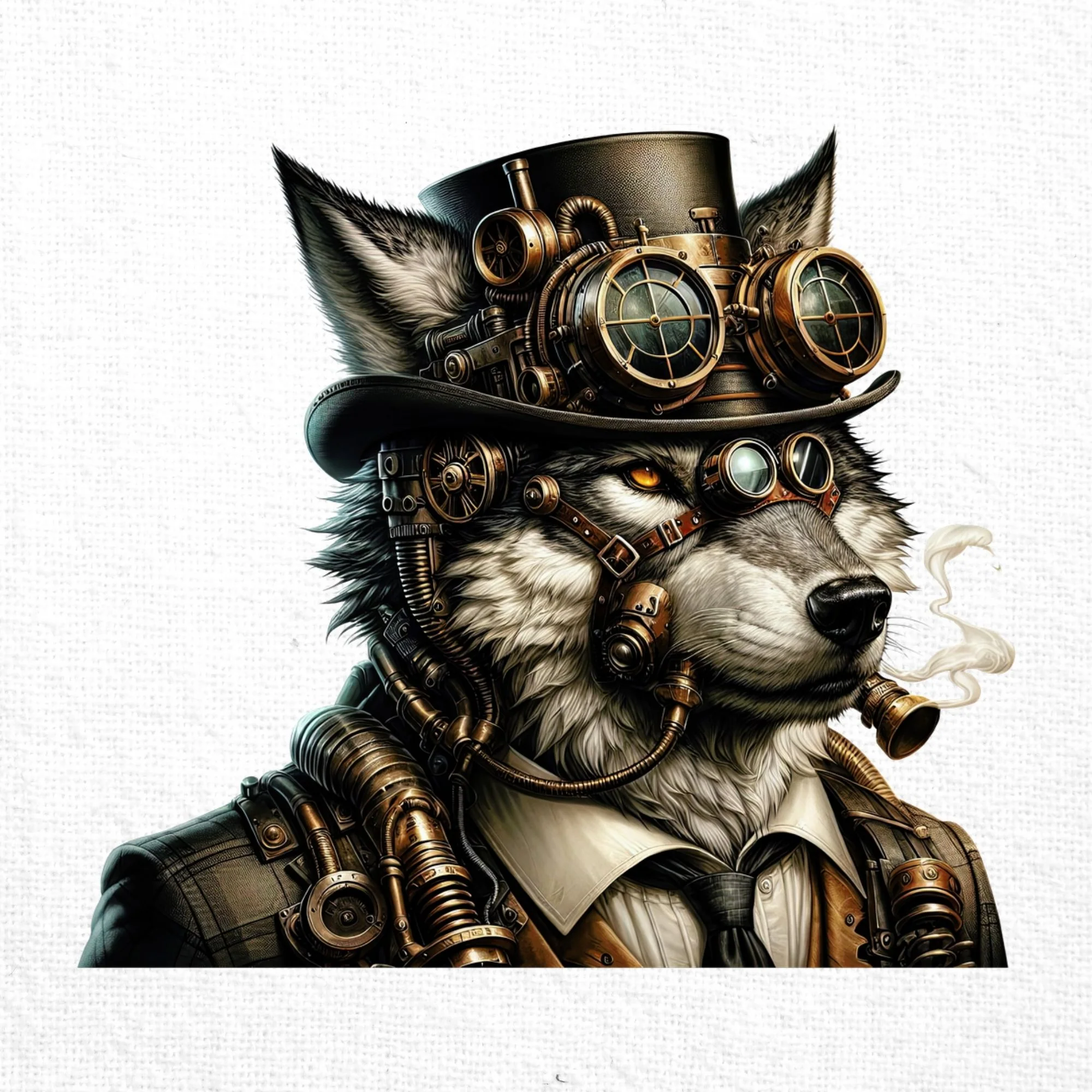 Steampunk Animals Clipart Sublimation Bundle - Image 8