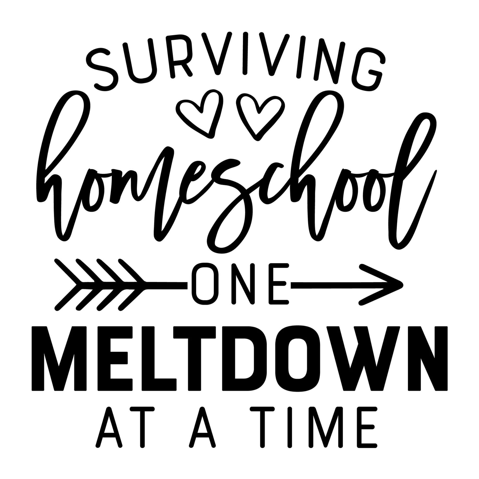 Surviving Homeschool One Meltdown at a Time SVG