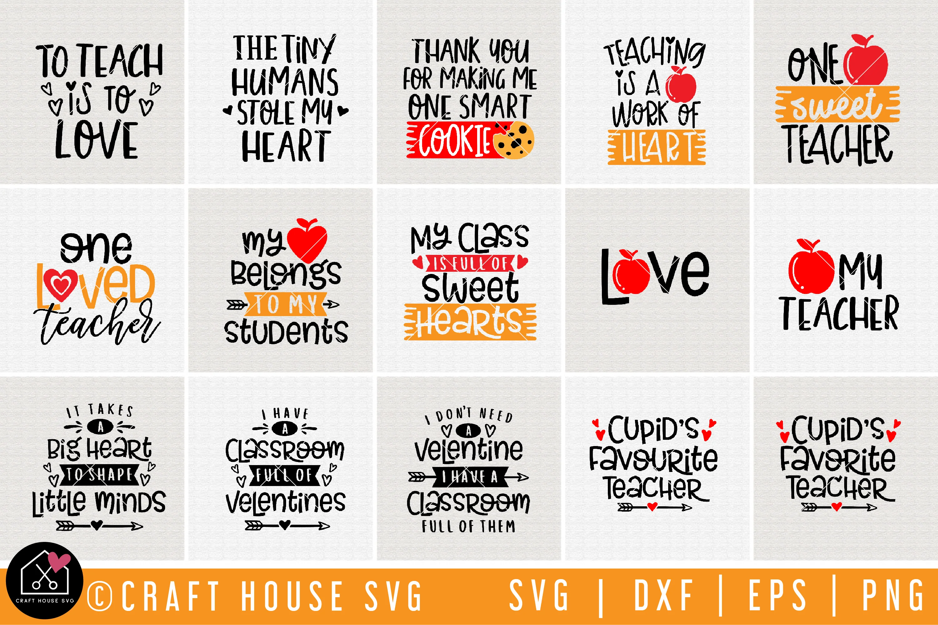 Teacher Valentine's Day SVG Bundle - Image 2
