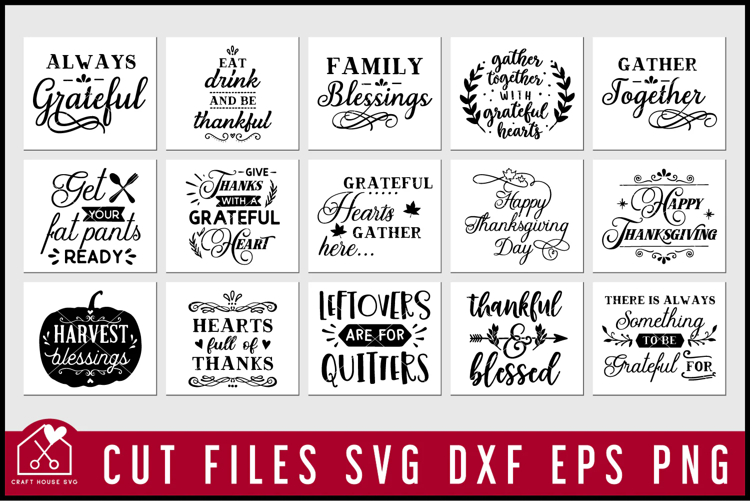 Thanksgiving Sign SVG Bundle - Image 3