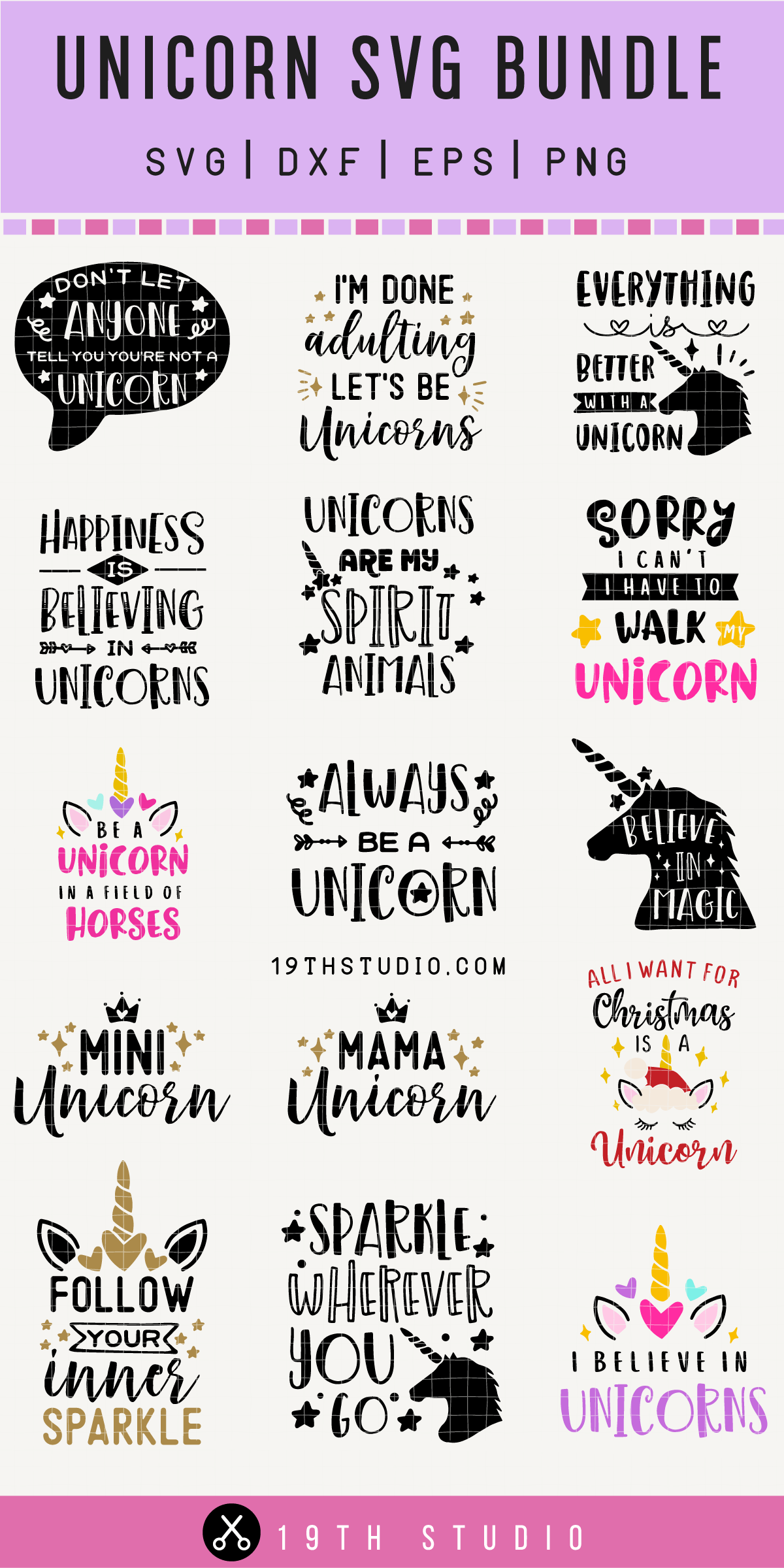 Unicorn SVG Bundle - Image 4