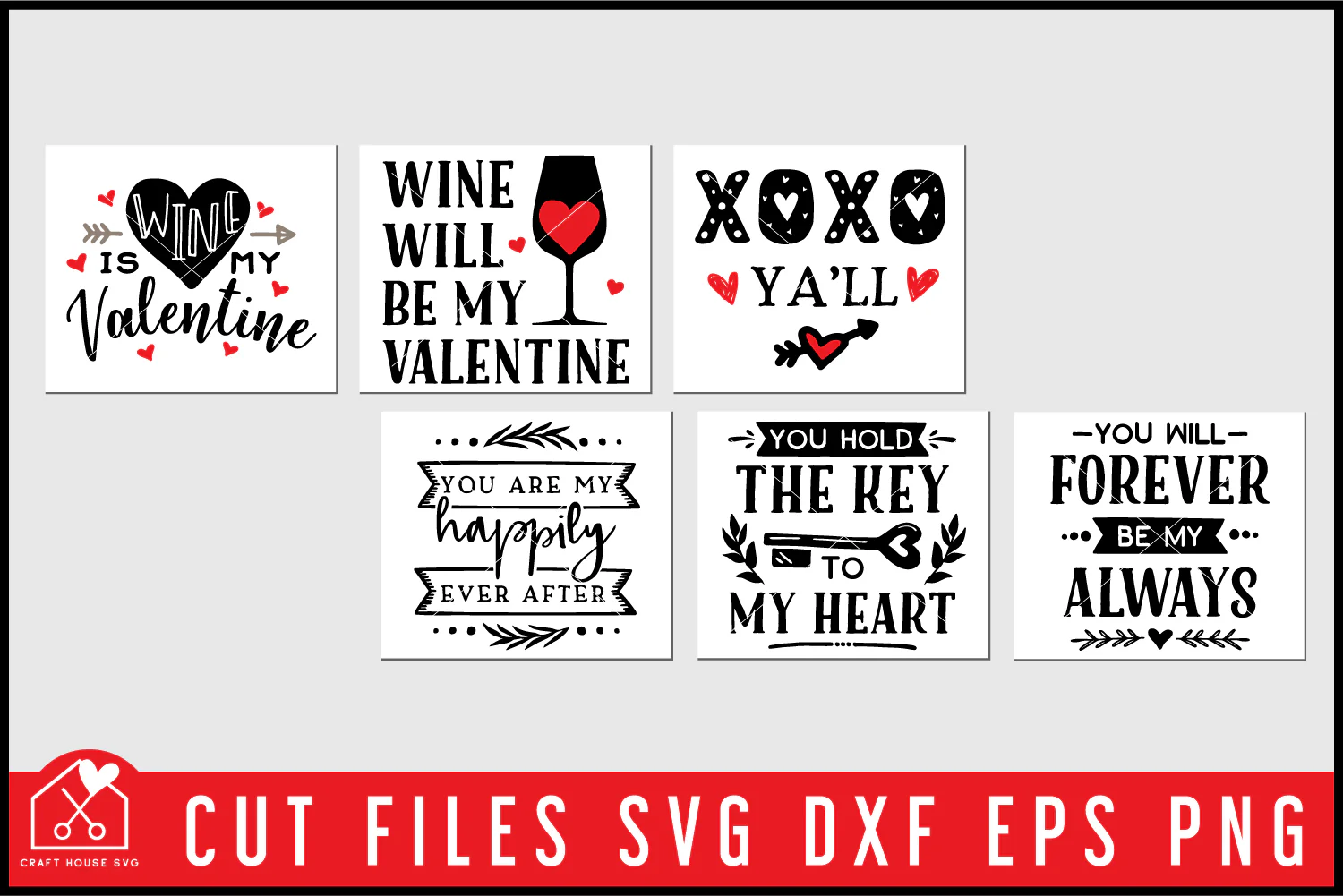 Valentine's Day SVG Bundle - 50 Designs - Image 6