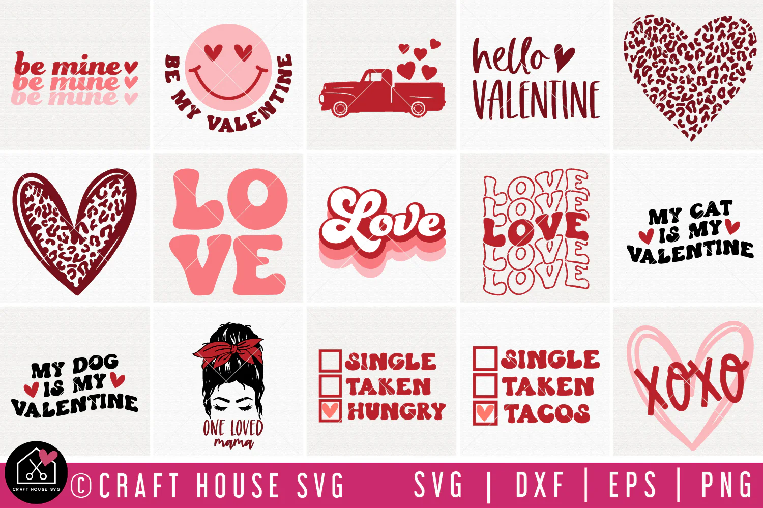 Valentine's Day SVG Cut File Bundle - Image 3