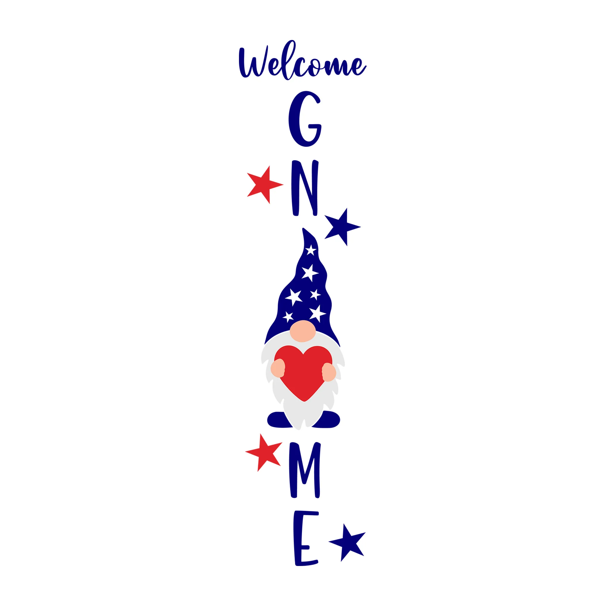 Welcome Gnome 4th Of July SVG
