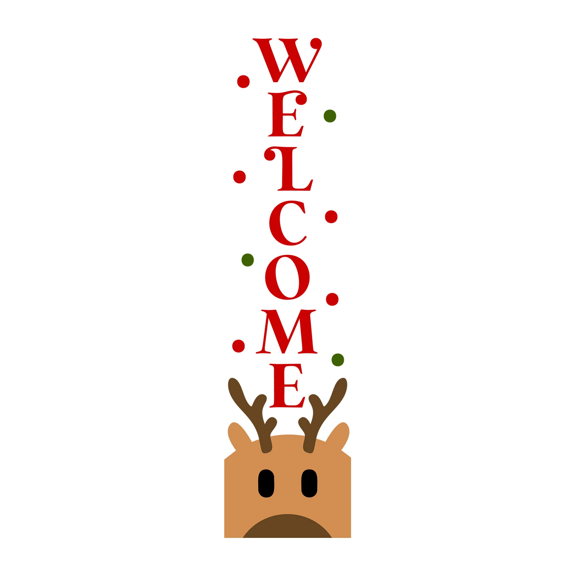 Welcome Reindeer SVG