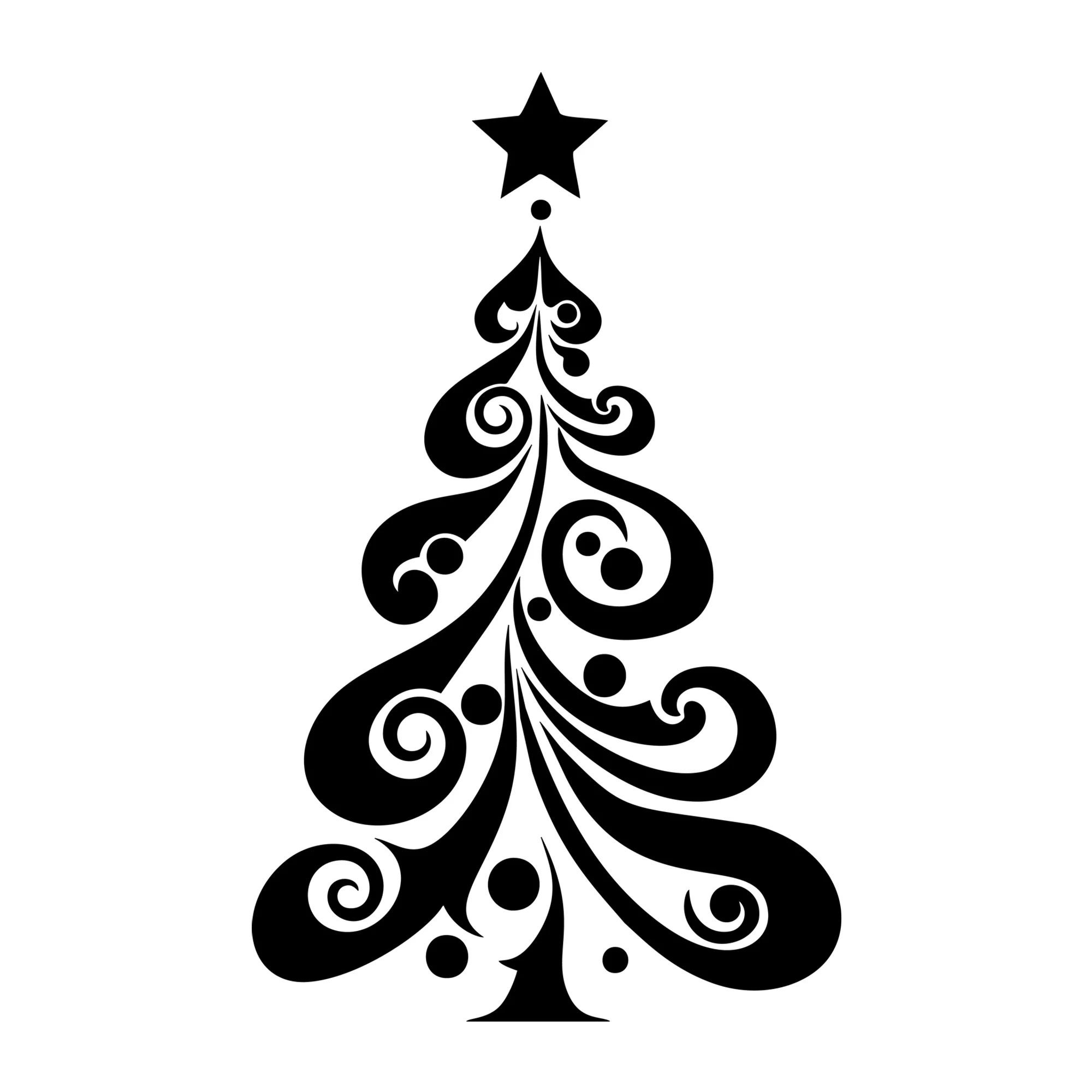 Whimsical Christmas Tree SVG