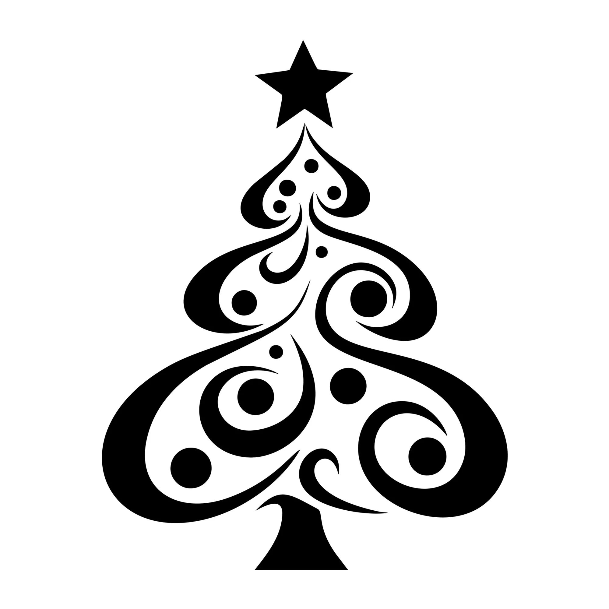 Whimsical Christmas Tree SVG
