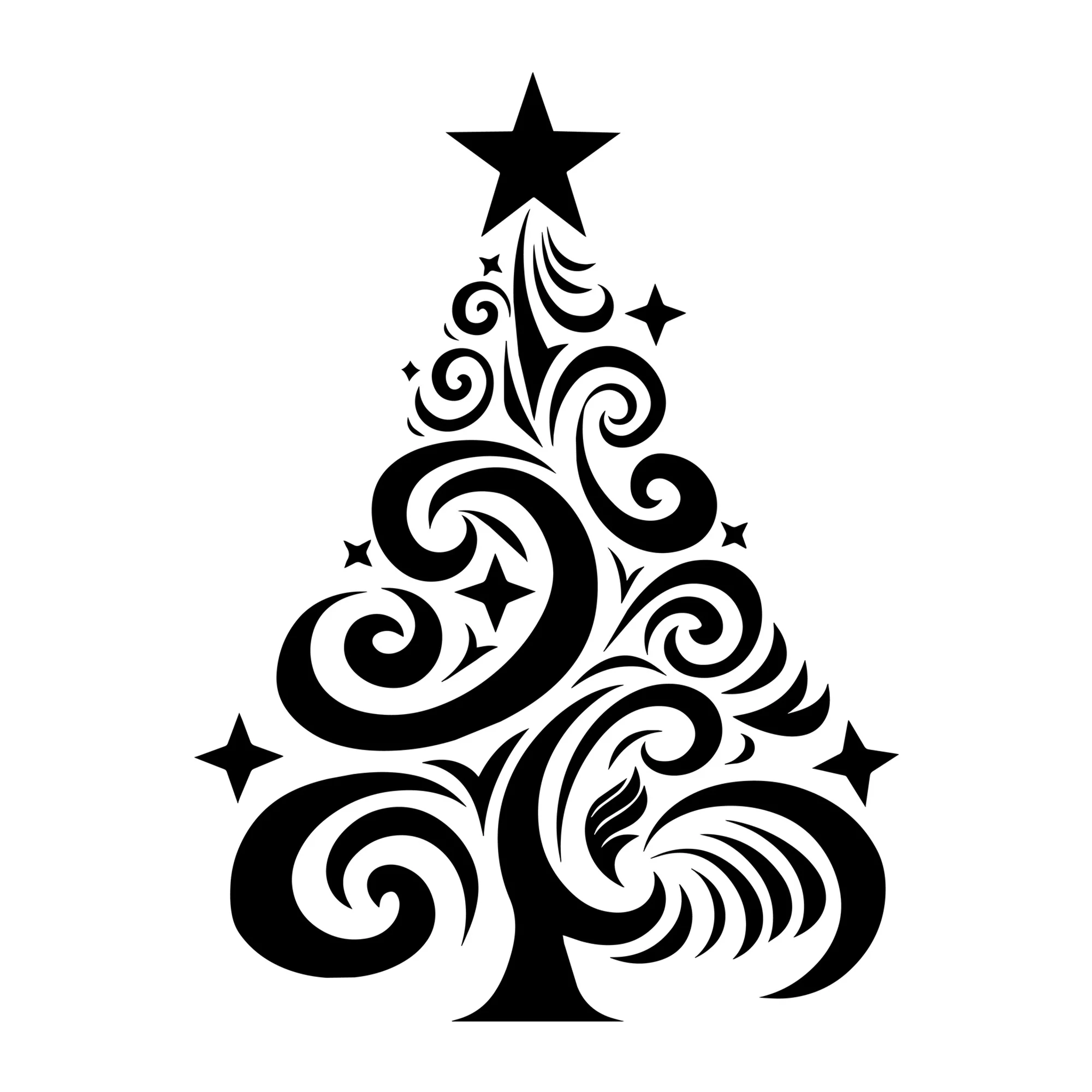 Whimsical Christmas Tree SVG