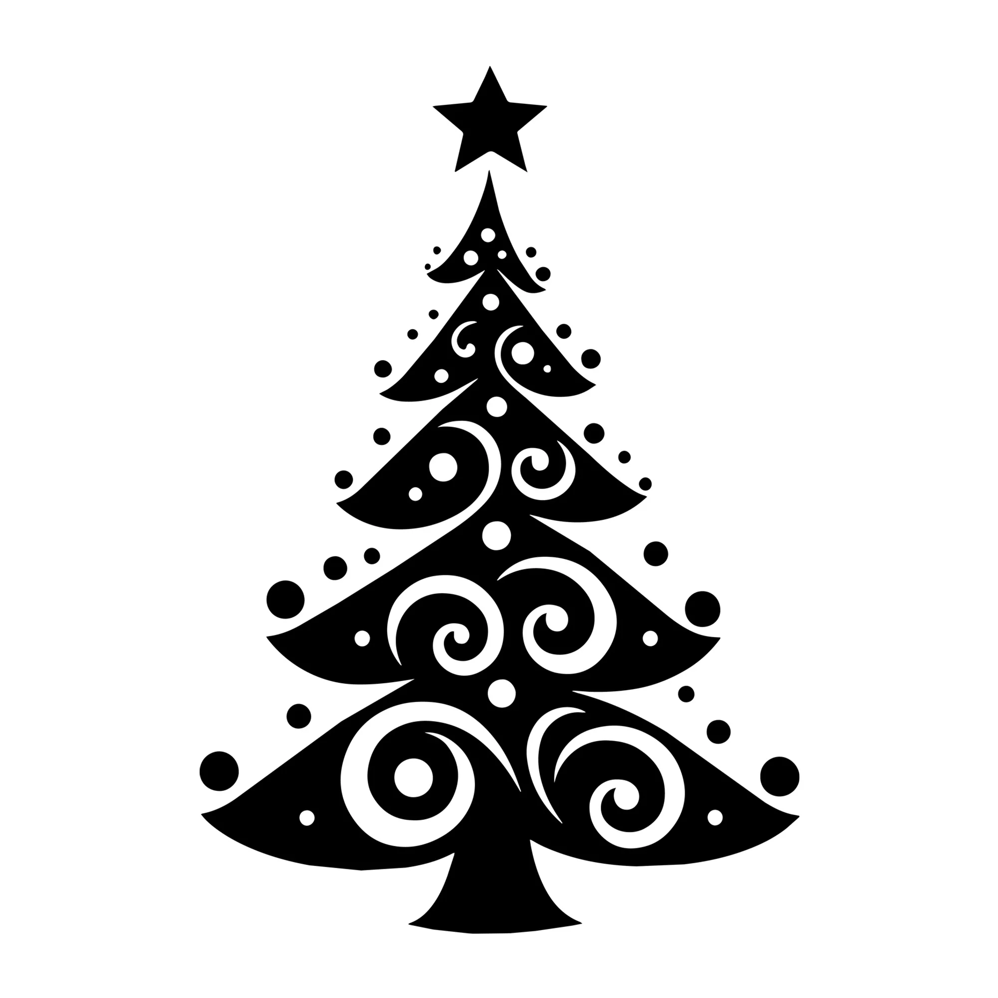 Whimsical Christmas Tree SVG