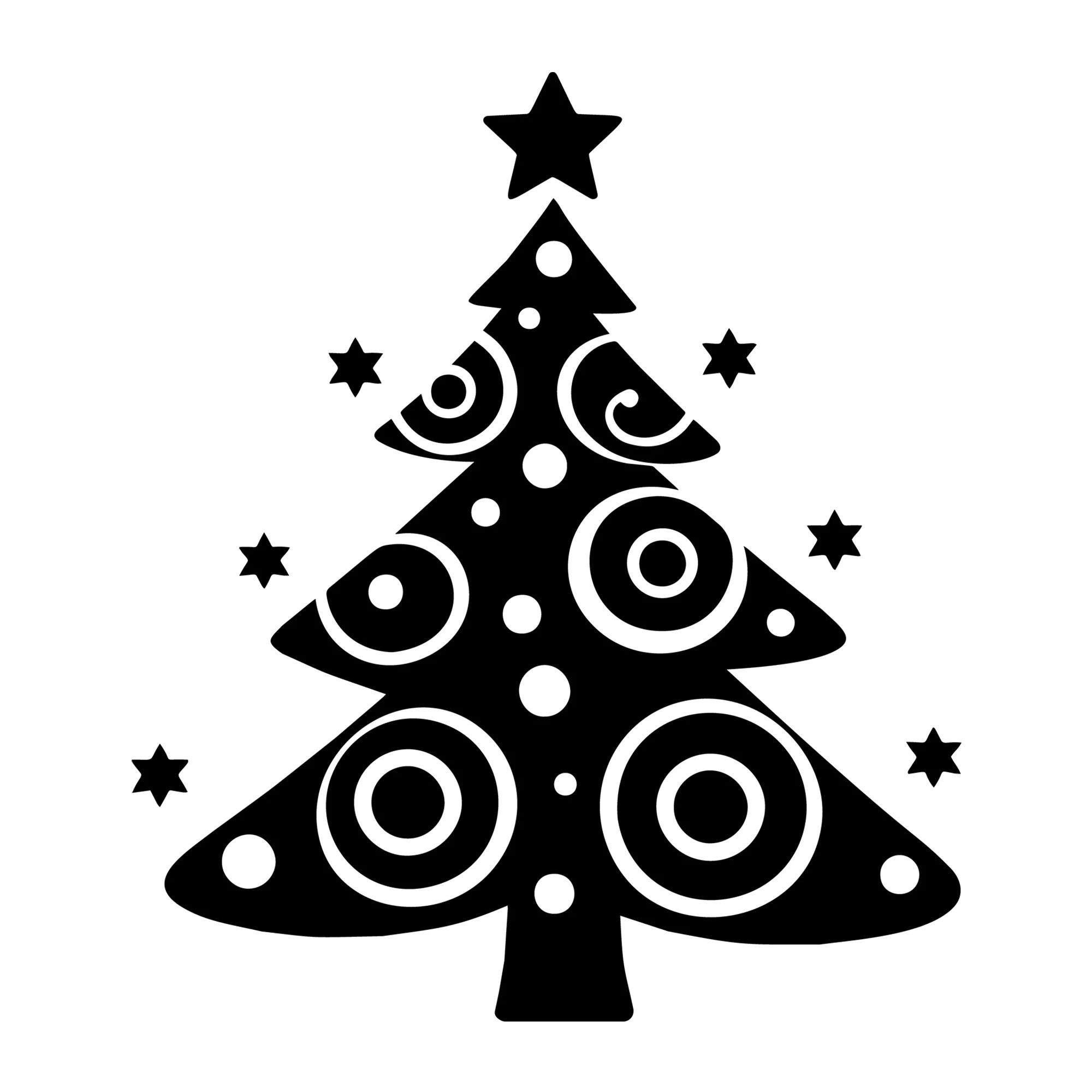 Whimsical Christmas Tree SVG