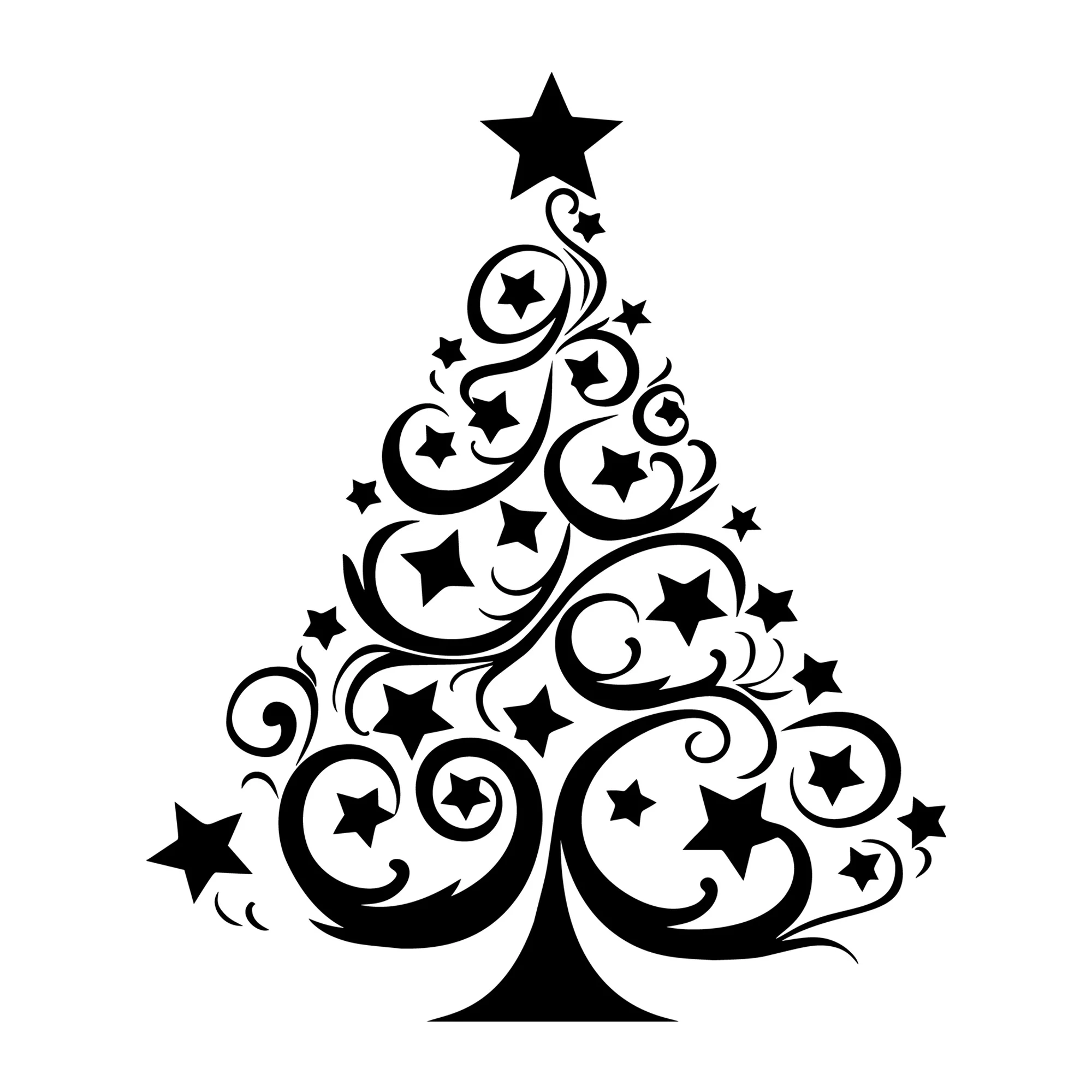 Whimsical Christmas Tree SVG