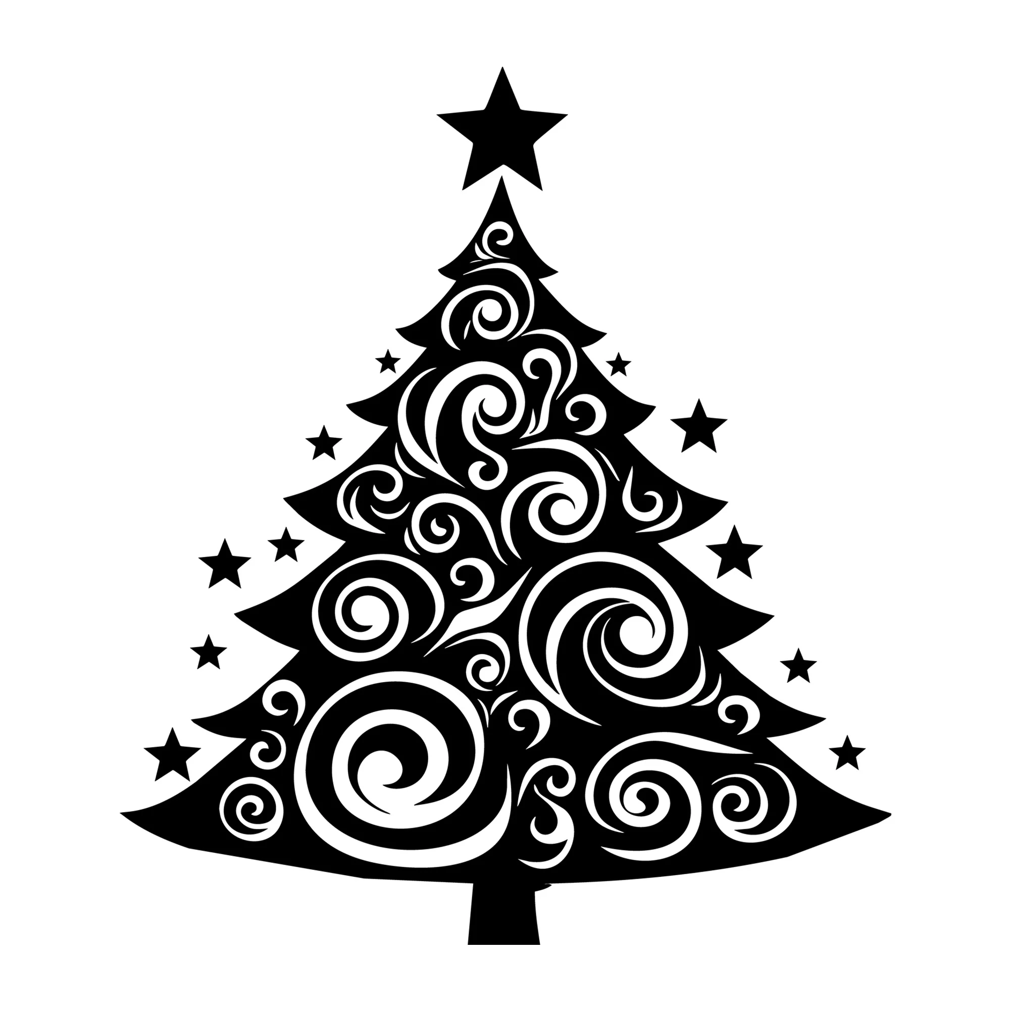 Whimsical Christmas Tree SVG
