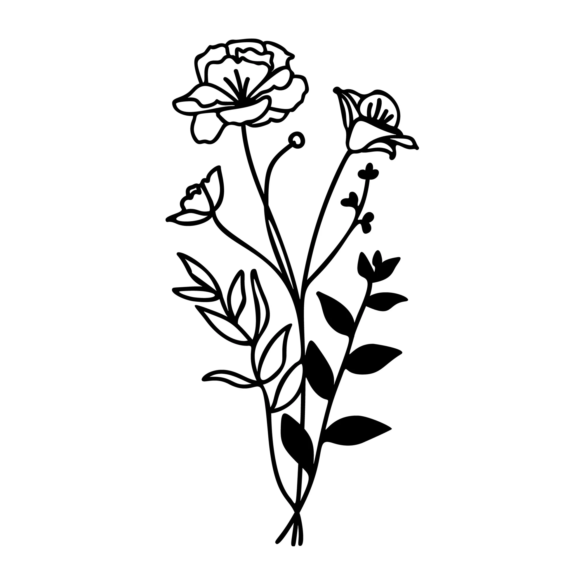 Wildflower Bouquet SVG