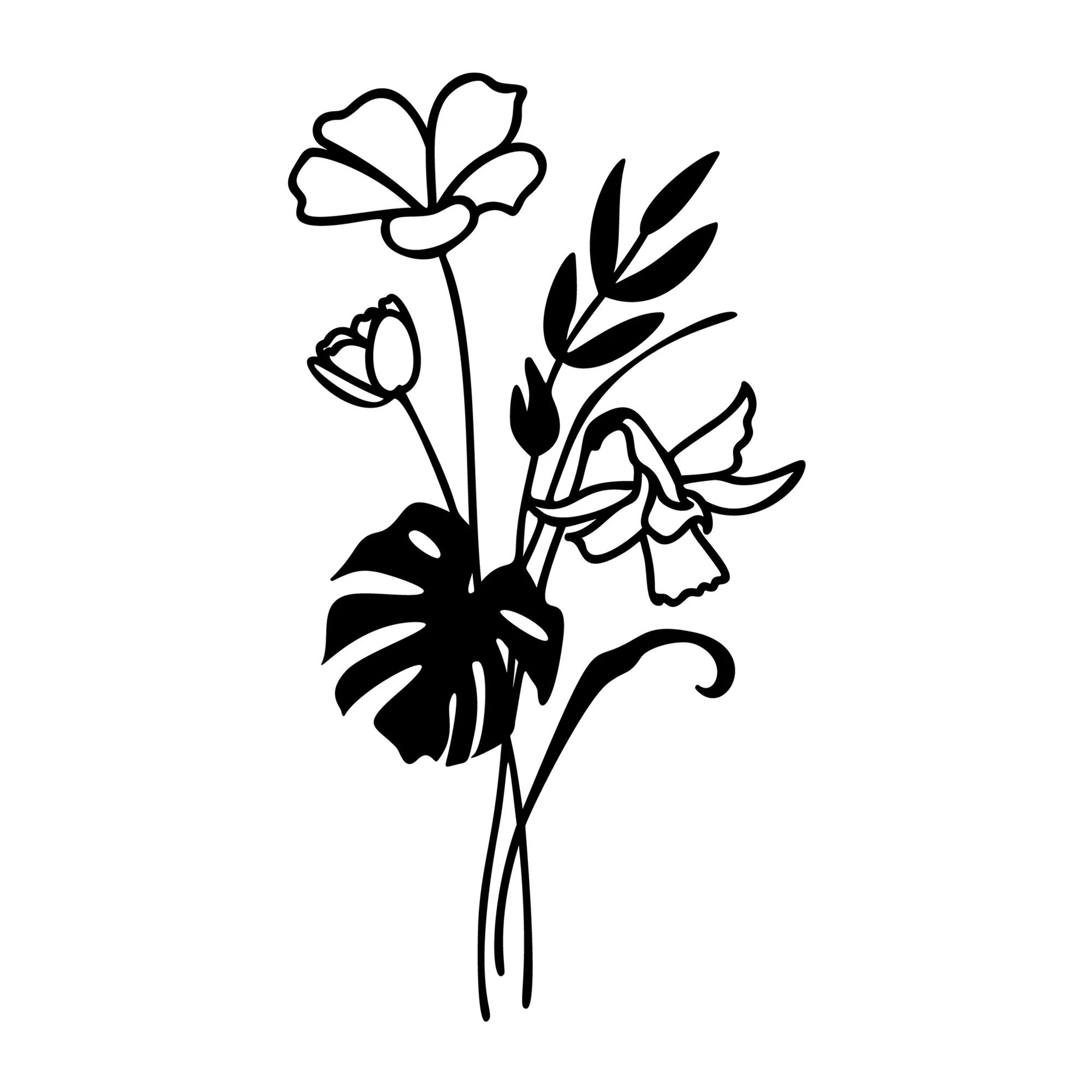 Wildflower Bouquet SVG