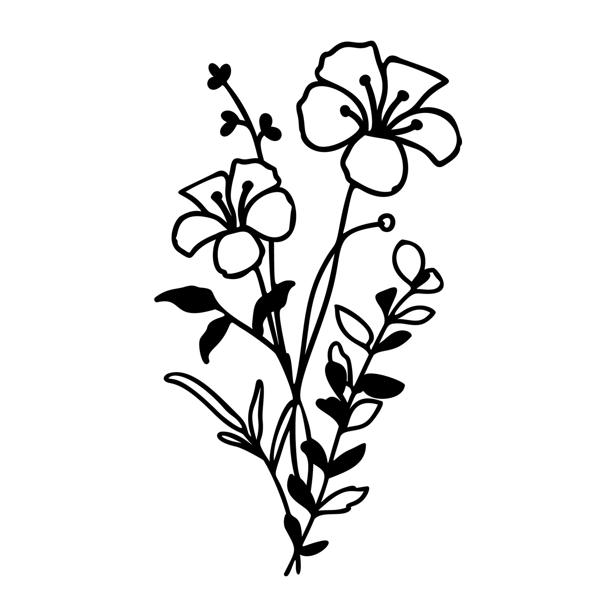 Wildflower Bouquet SVG