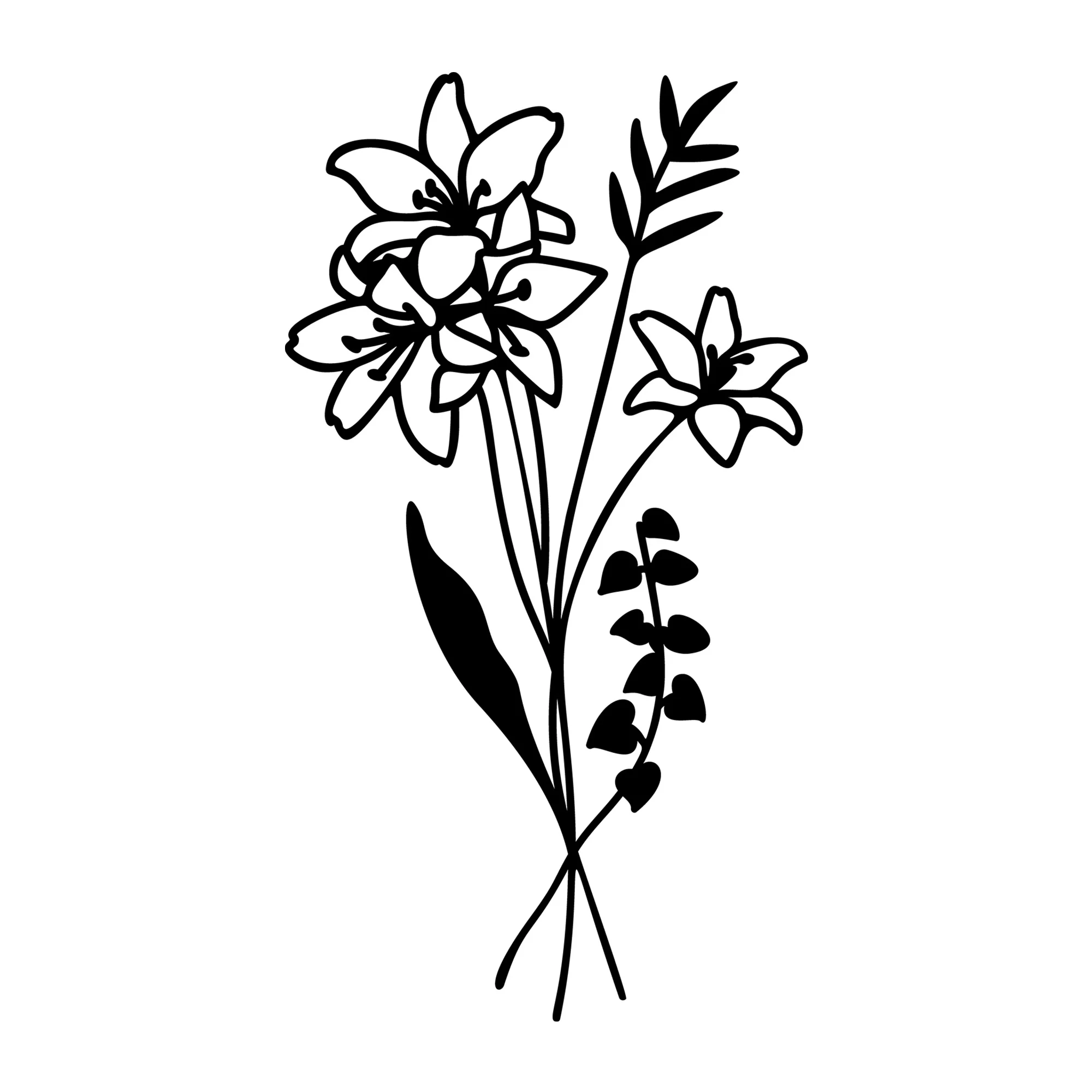 Wildflower Bouquet SVG