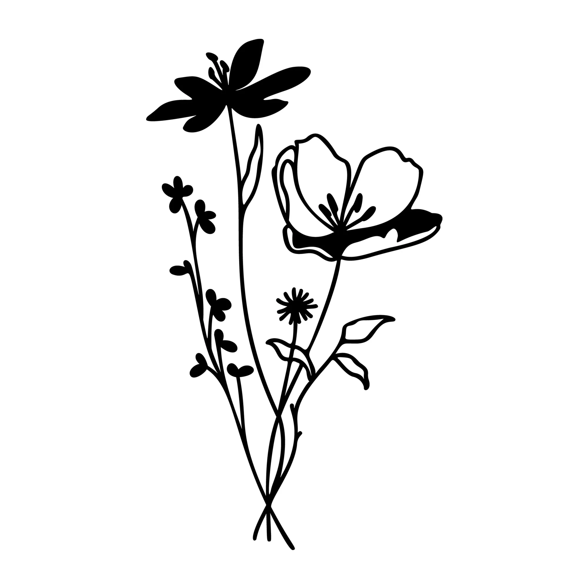 Wildflower Bouquet SVG