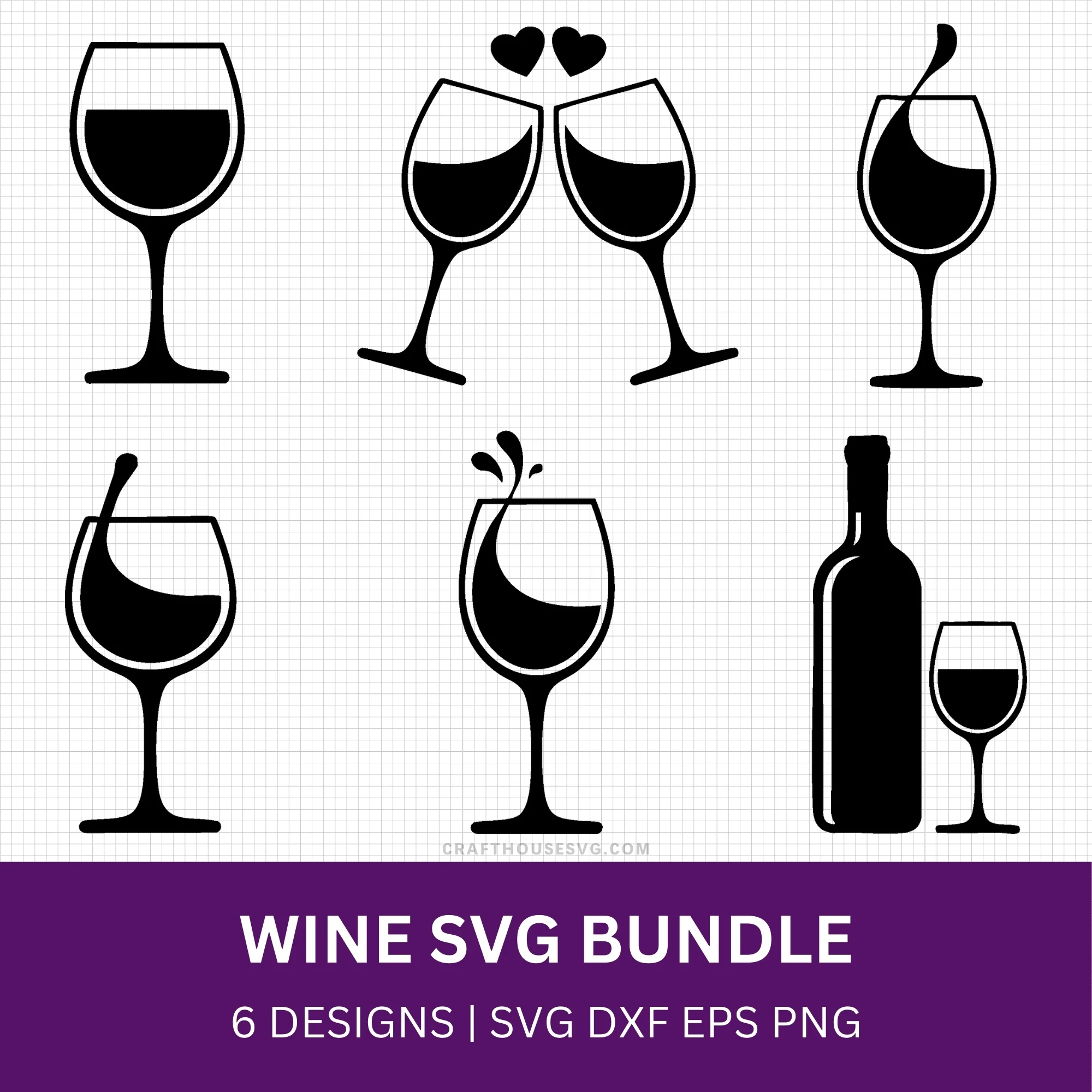 Wine SVG Bundle