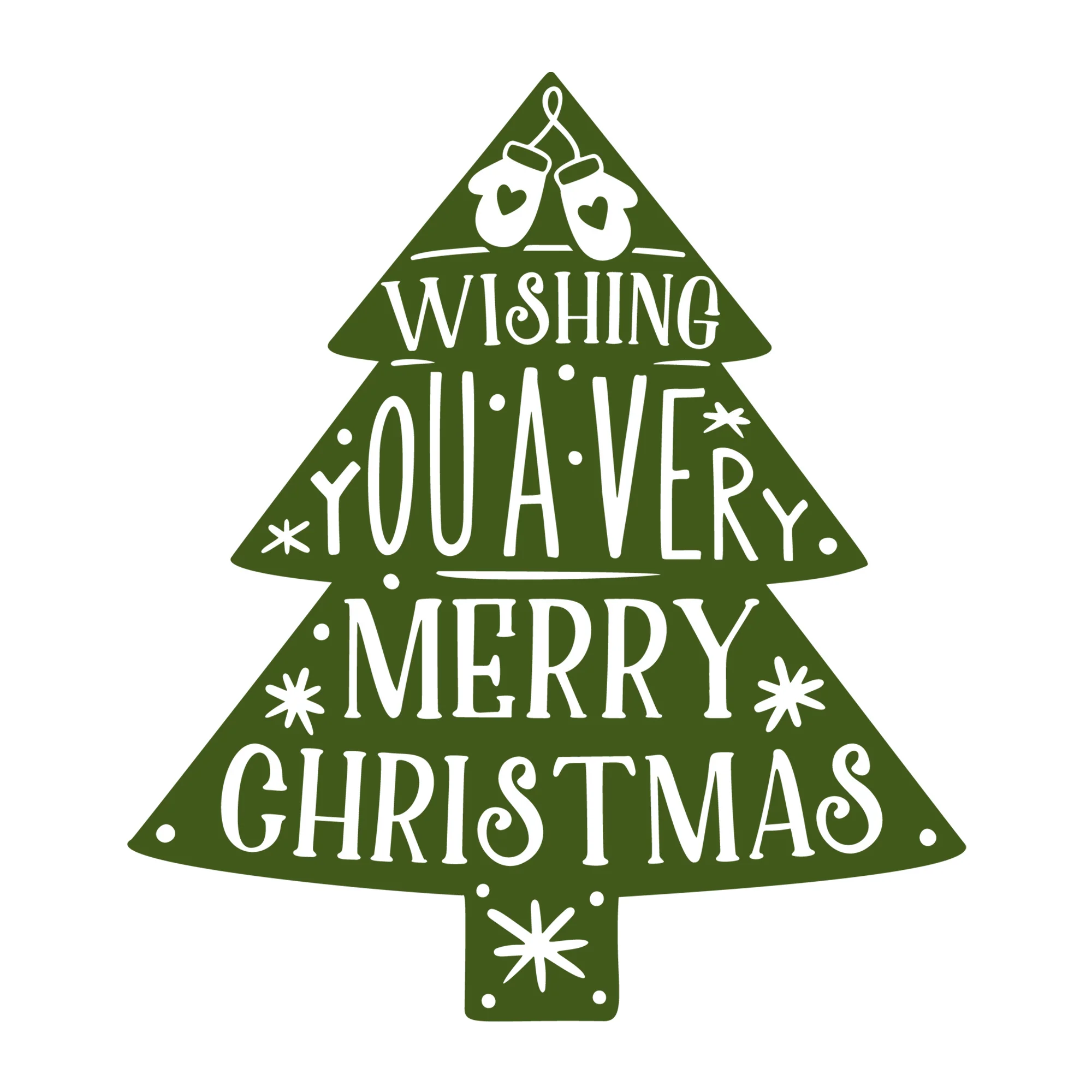 Wishing You A Very Merry Christmas SVG