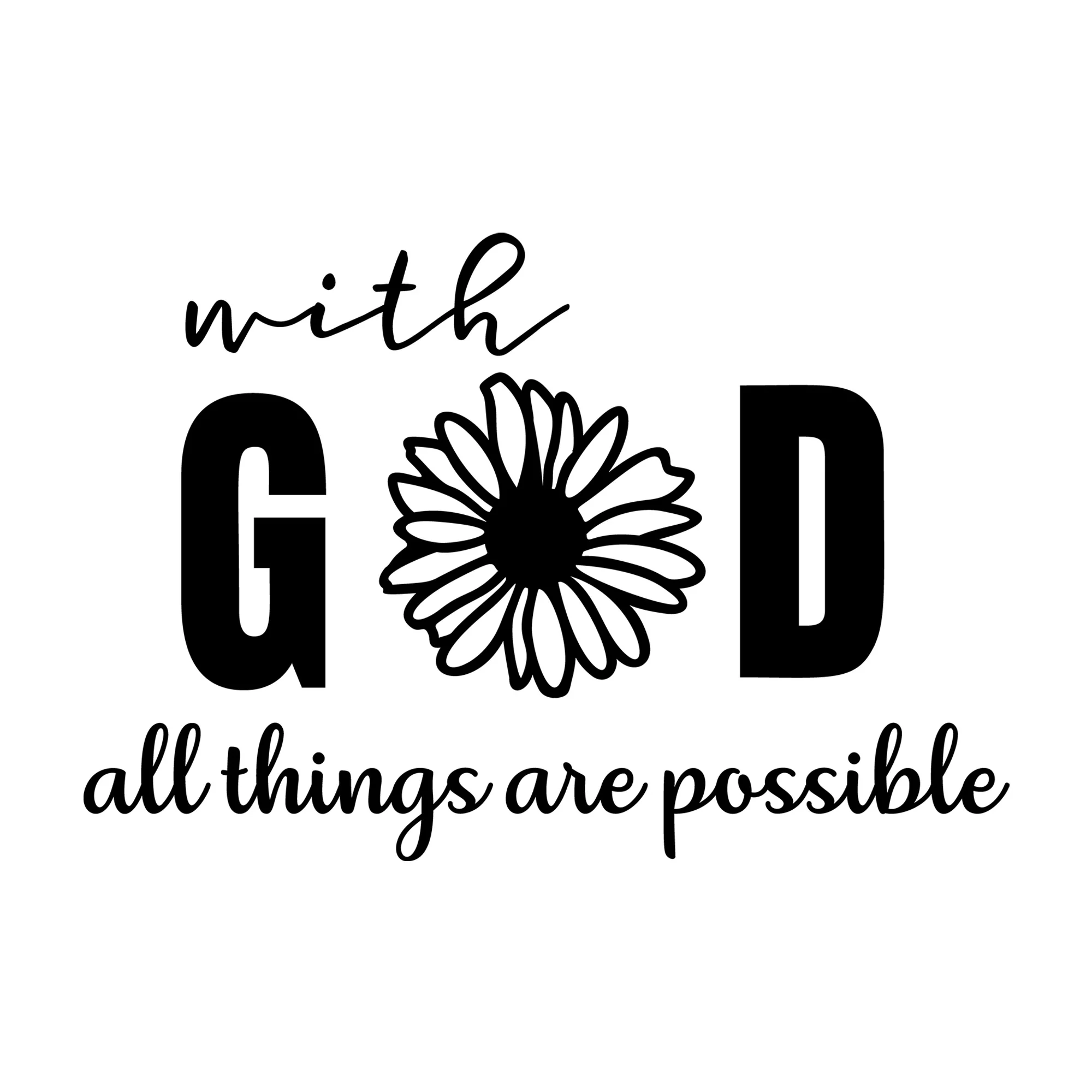 With God All Things Are Possible SVG