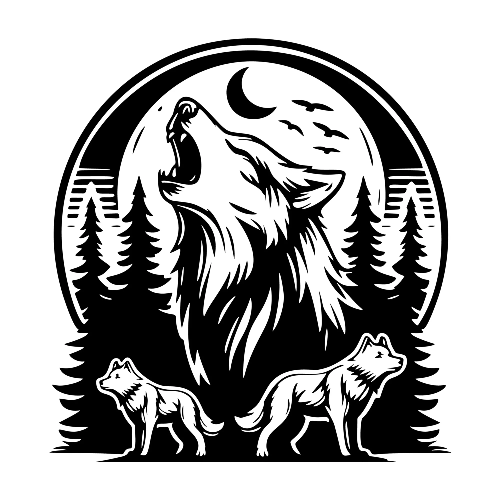 Wolf Pack Scenic SVG
