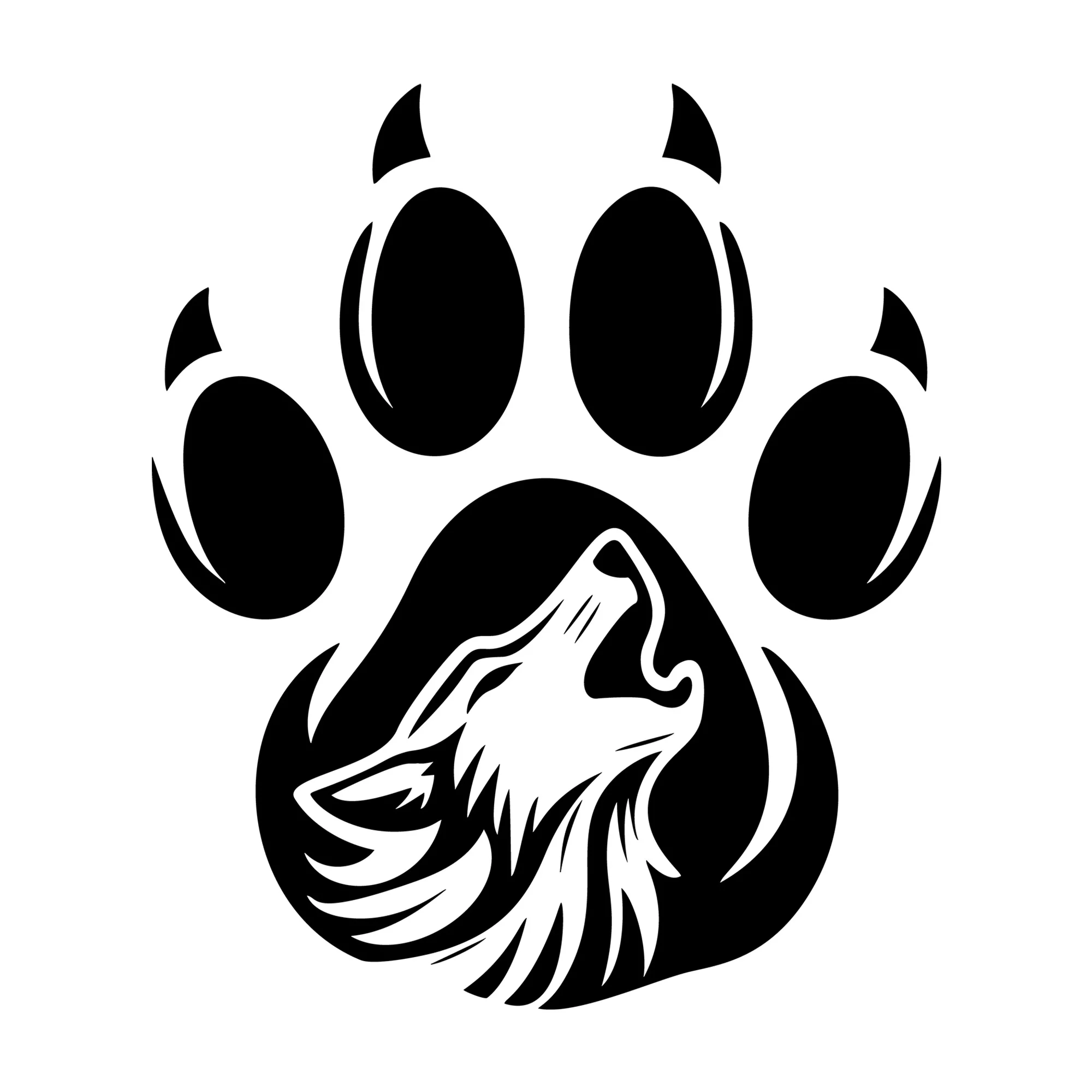 Wolf Paw SVG