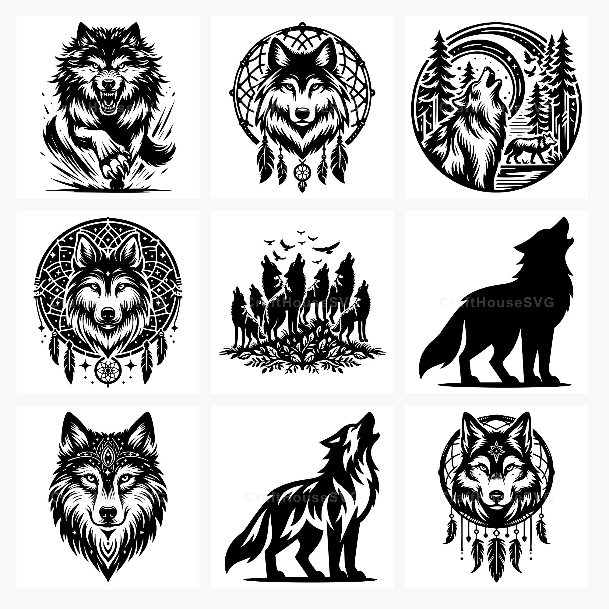 Wolf SVG Bundle - Image 2