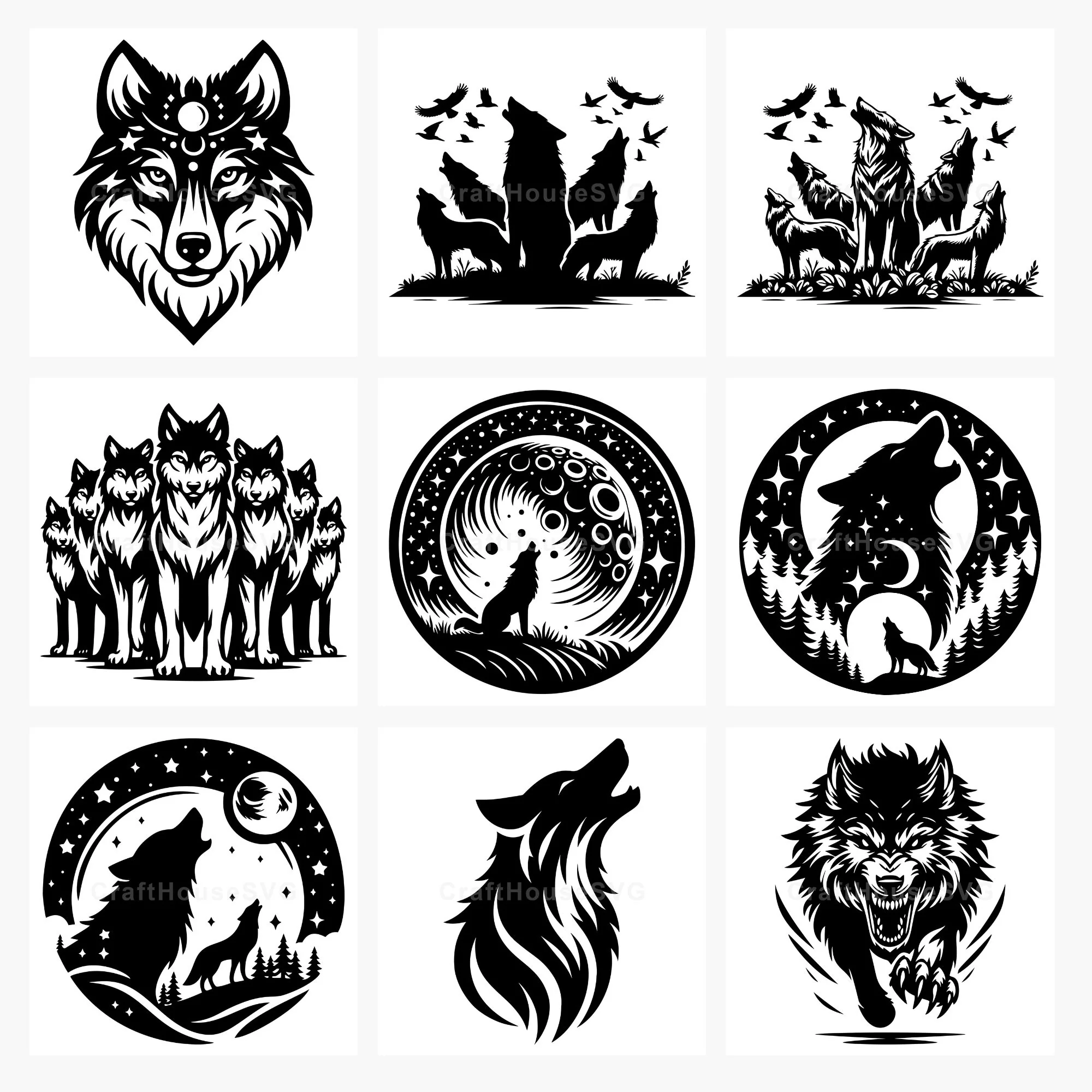 Wolf SVG Bundle - Image 3