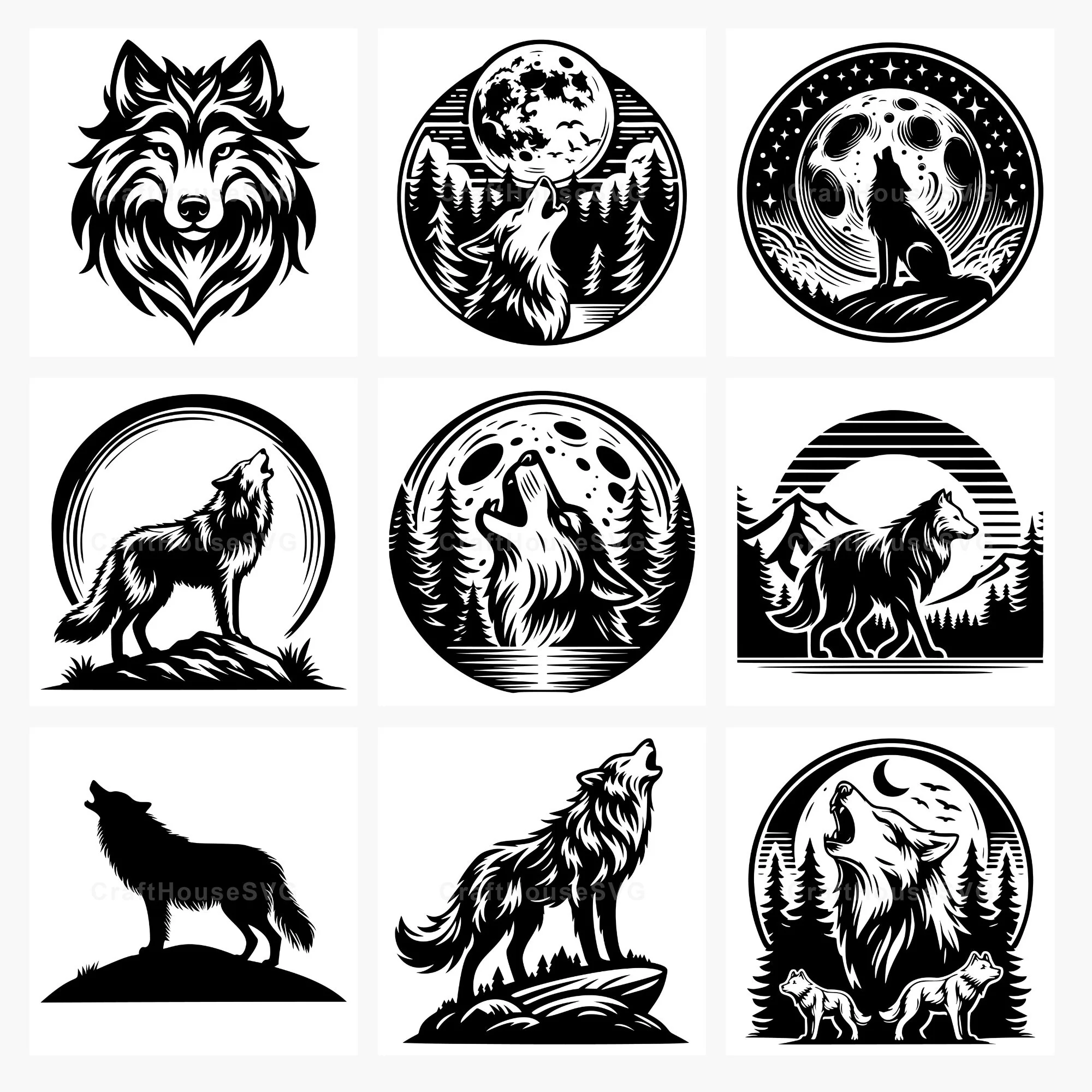Wolf SVG Bundle - Image 5